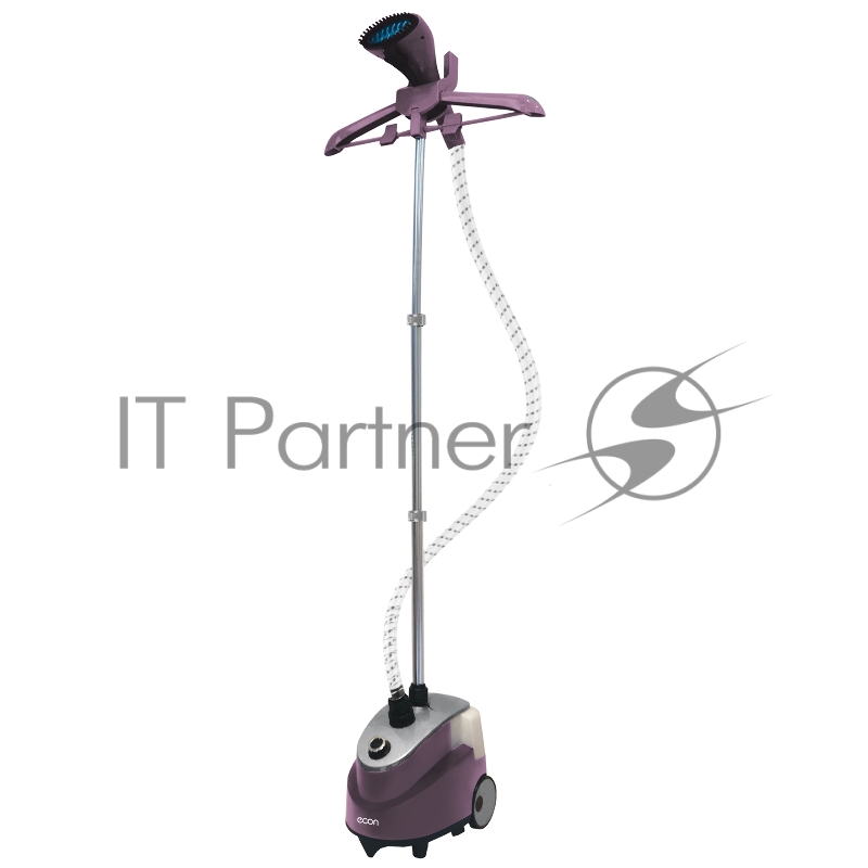 Отпариватель Econ ECO-BI2004S бытовой Максимальная мощность 2000 Вт Готовность к работе (сек) 40 сек Непрерывная подача пара до 60 минут Расход пара (г/мин) до 60 г/мин Резервуар воды емкостью (л) 1.7 л Длина шну