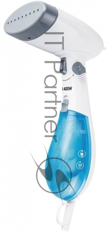 Отпариватель ручной Scarlett SC-GS135S02 (голубой) Тип: Ручной Мощность, Вт: 1400 Индикация включения: Да Регулируемый пар до г/мин: 50 Резервуар для воды, мл: 220 Регулировка степени отпаривания: Нет Покрытие подошвы: Пластик Функция автоотключения