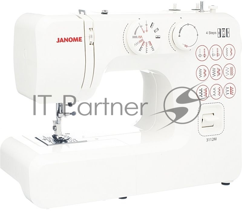 Швейная машина Janome 3112M 15 операций, петля полуавтомат ,верт.челнок