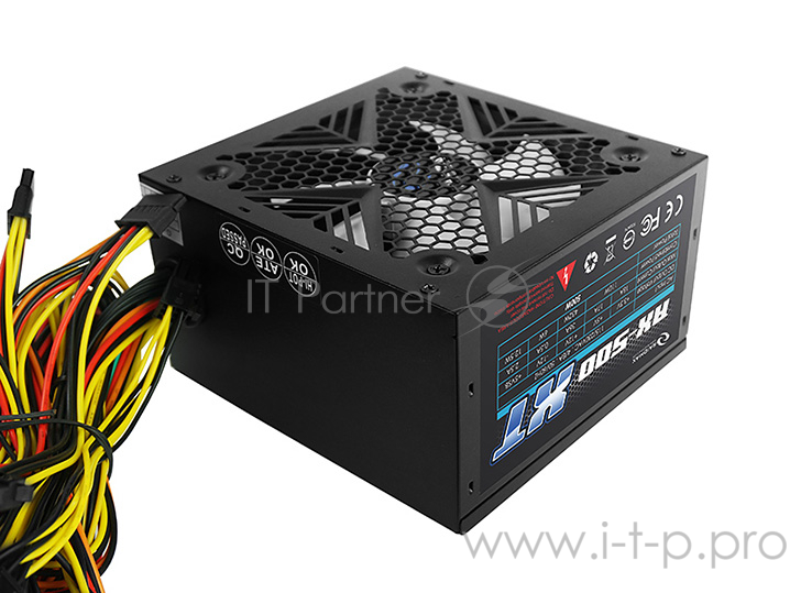 Блоки питания Raidmax RX-500XT Блок питания RX-500XT (ATX v2.3, 500W, 120mm Fan) RX-500XT Retail