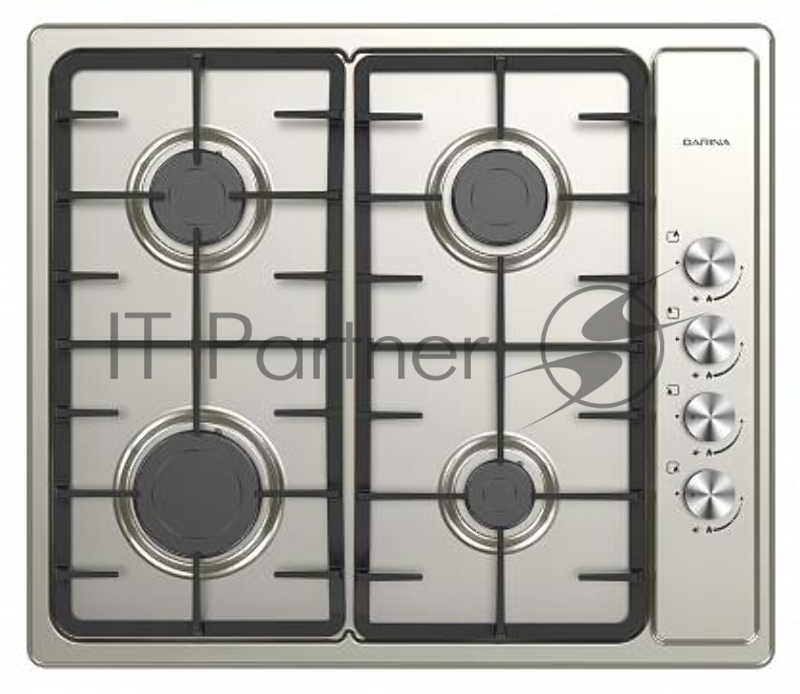 Газовая варочная поверхность Darina T1 BGM 341 12X нержавеющая сталь