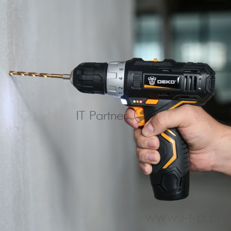 Дрель-шуруповерт Deko GCD12DU3 SET 3 аккум. патрон:быстрозажимной (кейс в комплекте)