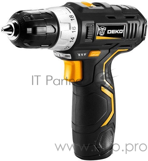Дрель-шуруповерт Deko GCD12DU3 SET 3 аккум. патрон:быстрозажимной (кейс в комплекте)