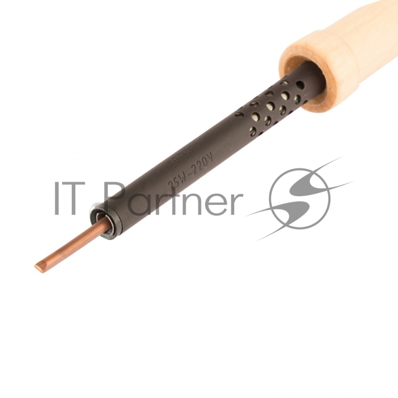 Паяльник электрический СИБРТЕХ ЭПСН-25/220 деревянная ручка Россия 91300