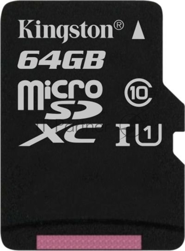 Карта памяти Micro SecureDigital 64Gb Kingston SDCS/64GBSP {MicroSDHC Class 10 UHS-I}