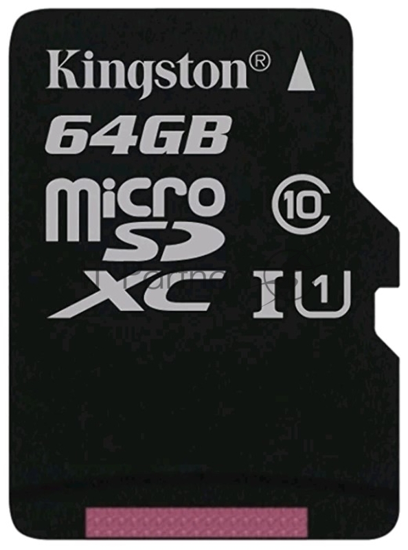 Карта памяти Micro SecureDigital 64Gb Kingston SDCS/64GBSP {MicroSDHC Class 10 UHS-I}