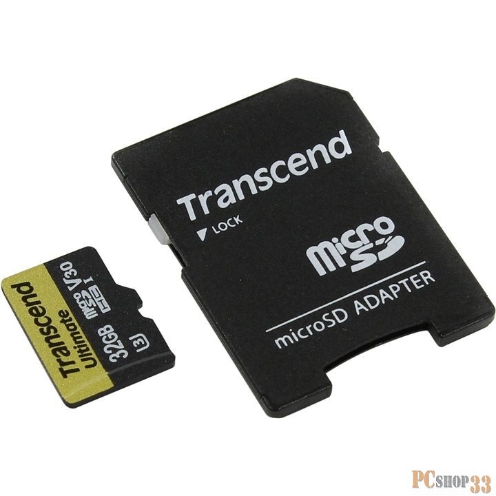 Карта памяти Micro SecureDigital 32Gb Transcend TS32GUSDU3M {MicroSDHC Class10, UHS-I U3M}