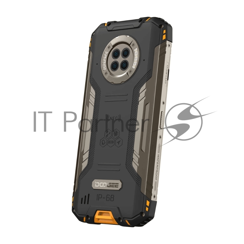 Смартфон Doogee Doogee S96 Pro Fire Orange, 6.22 720 x 1520 пикселей, 2.0GHz, 8 Core, 8GB RAM, 128GB, up to 256GB flash, 48 МП+20 МП+8 МП+2МП/16Mpix, 2 Sim, 2G, 3G, LTE, BT v5.0, Wi-Fi, NFC, GPS, Type-C, 6350 мА·ч, Android 10, 310г, 167 ммx81.4 ммx15