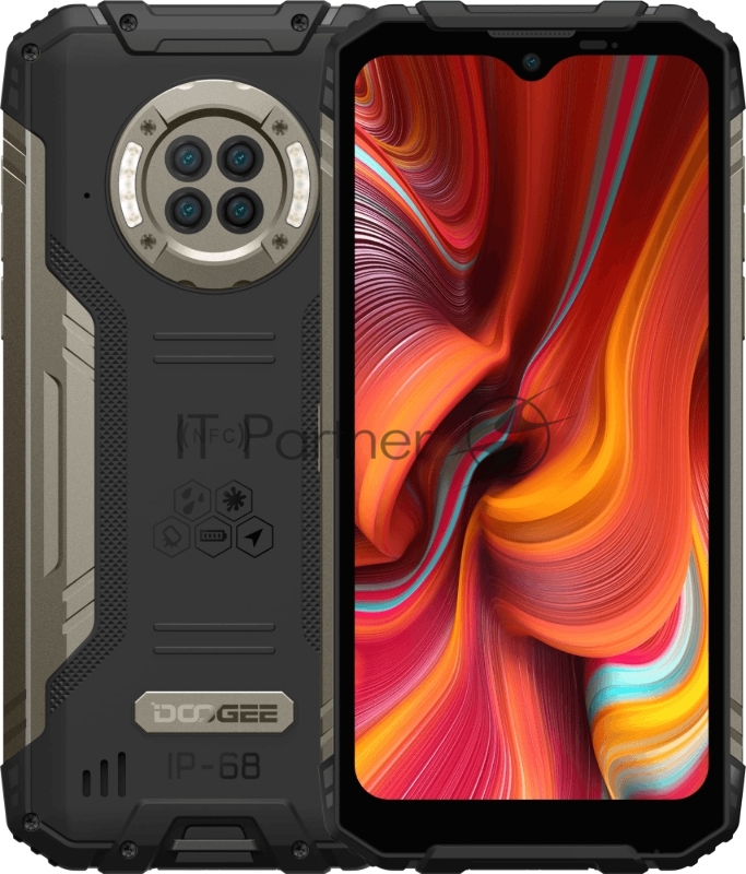 Смартфон Doogee Doogee S96 Pro Mineral Black, 6.22 720 x 1520 пикселей, 2.0GHz, 8 Core, 8GB RAM, 128GB, up to 256GB flash, 48 МП+20 МП+8 МП+2МП/16Mpix, 2 Sim, 2G, 3G, LTE, BT v5.0, Wi-Fi, NFC, GPS, Type-C, 6350 мА·ч, Android 10, 310г, 167 ммx81.4 ммx