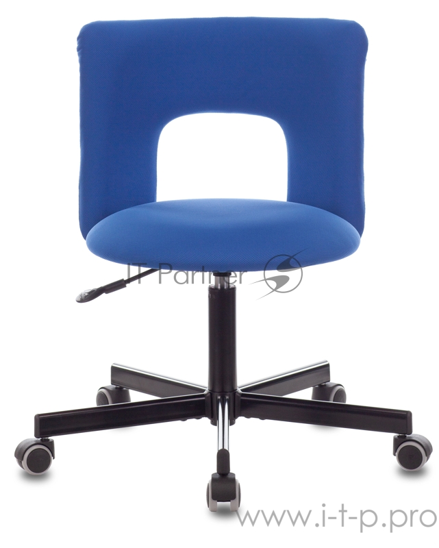 Кресло Бюрократ KF-1M синий 26-21 крестовина металл черный