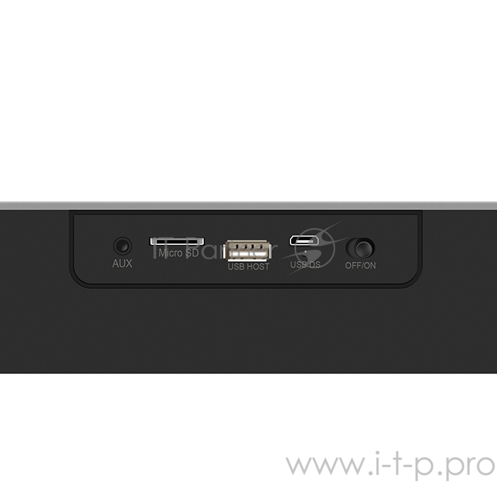 Колонки SVEN PS-190, черный-серебро (10 Вт, Bluetooth, FM, USB, microSD, LED-дисплей, часы, 2000мА*ч)