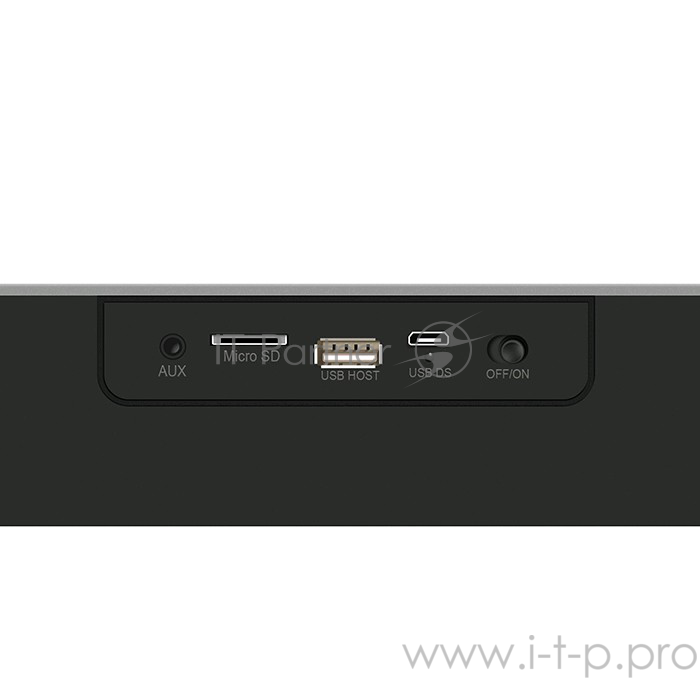 Колонки SVEN PS-190, черный-серебро (10 Вт, Bluetooth, FM, USB, microSD, LED-дисплей, часы, 2000мА*ч)