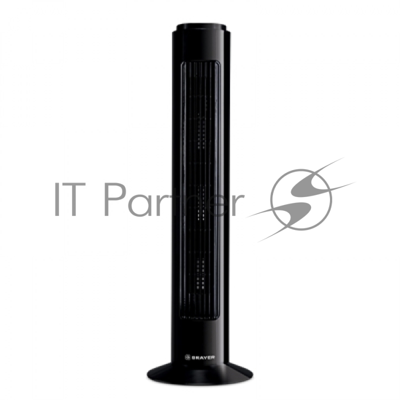 Колонный вентилятор BRAYER BR4952BK, механич.упр., вращение 90°, мощность 50Вт, защита от перегрева