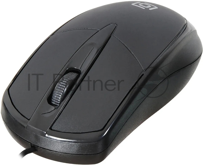 Мышь Oklick 125M черный оптическая (1200dpi) USB (2but)