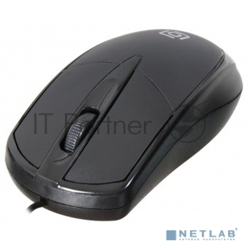 Мышь Oklick 125M черный оптическая (1200dpi) USB (2but)