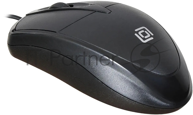 Мышь Oklick 125M черный оптическая (1200dpi) USB (2but)