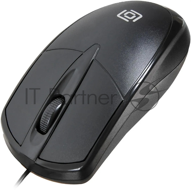 Мышь Oklick 125M черный оптическая (1200dpi) USB (2but)
