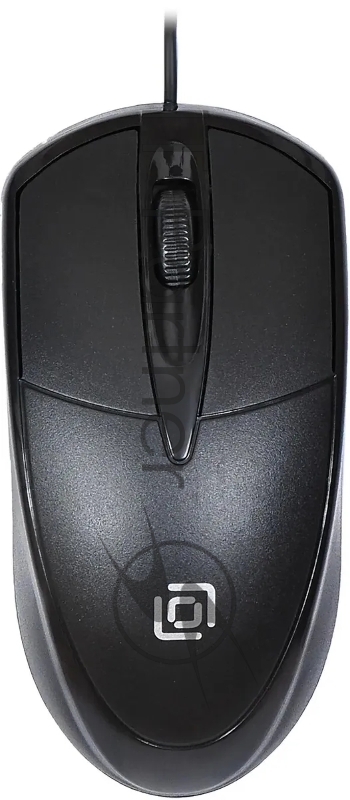 Мышь Oklick 125M черный оптическая (1200dpi) USB (2but)