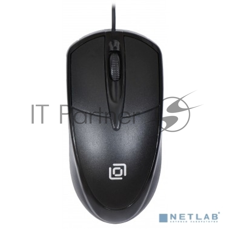 Мышь Oklick 125M черный оптическая (1200dpi) USB (2but)
