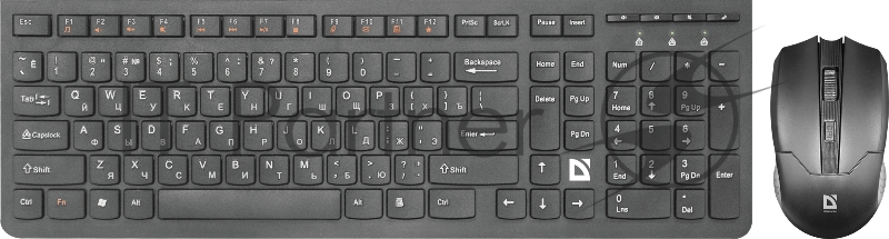 Беспроводная клавиатура/мышь COLUMBIA C-775 RU BLACK 45775 DEFENDER