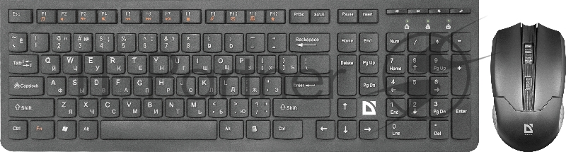 Беспроводная клавиатура/мышь COLUMBIA C-775 RU BLACK 45775 DEFENDER