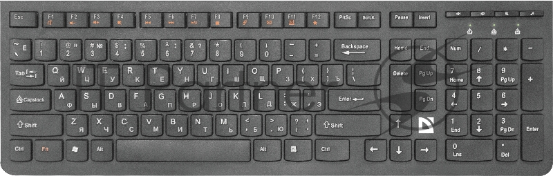 Беспроводная клавиатура/мышь COLUMBIA C-775 RU BLACK 45775 DEFENDER