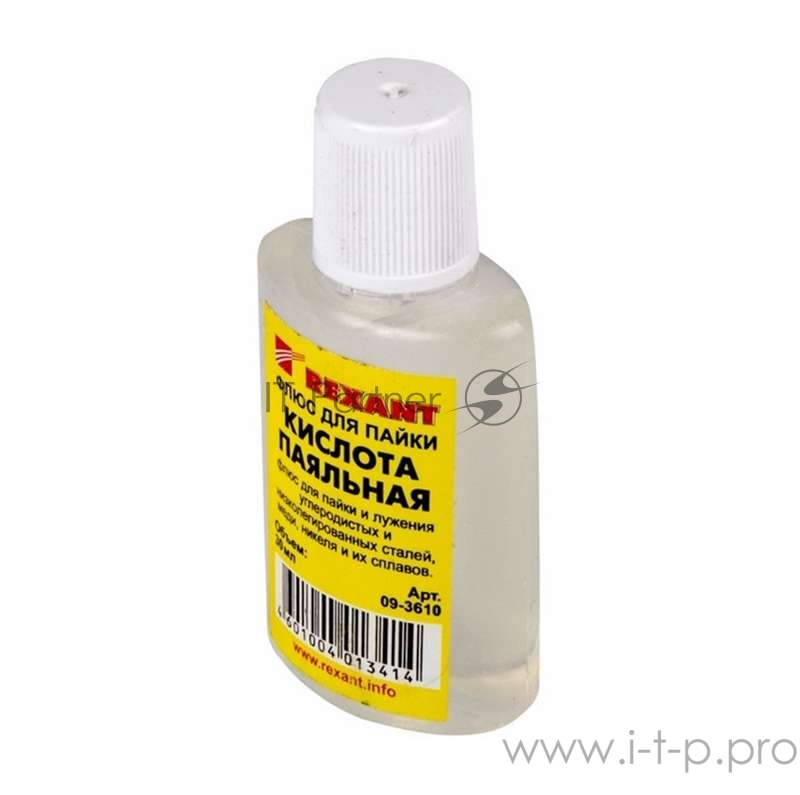 Флюс для пайки Паяльная кислота 30мл (уп.10шт) Rexant 09-3610