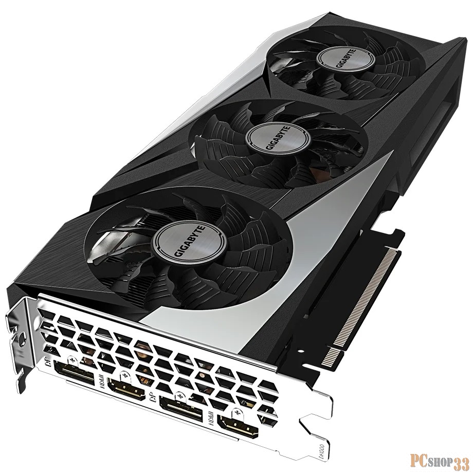 Видеокарта Gigabyte PCI-E 4.0 GV-N306TGAMING OC-8GD 2.0 LHR NVIDIA GeForce RTX 3060Ti 8192Mb 256 GDDR6 1740/14000/HDMIx2/DPx2/HDCP Ret