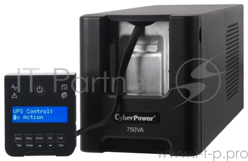 ИБП UPS CyberPower PR750ELCD 750VA/675W USB/RJ11/45 (6 IEC)