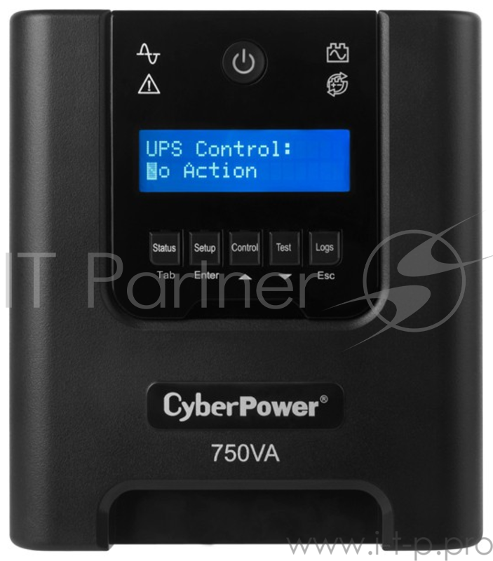ИБП UPS CyberPower PR750ELCD 750VA/675W USB/RJ11/45 (6 IEC)