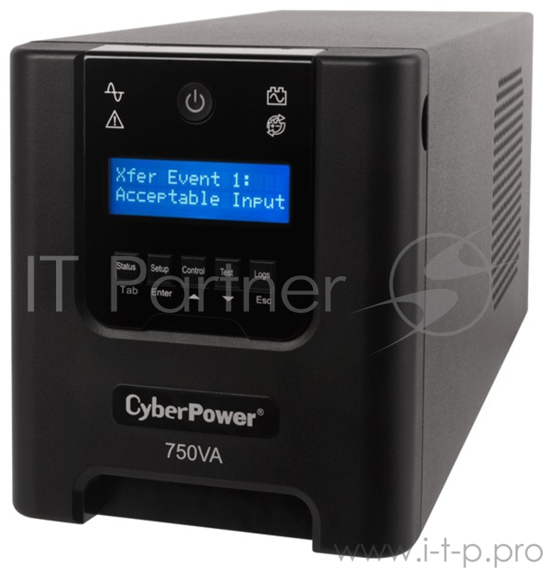 ИБП UPS CyberPower PR750ELCD 750VA/675W USB/RJ11/45 (6 IEC)