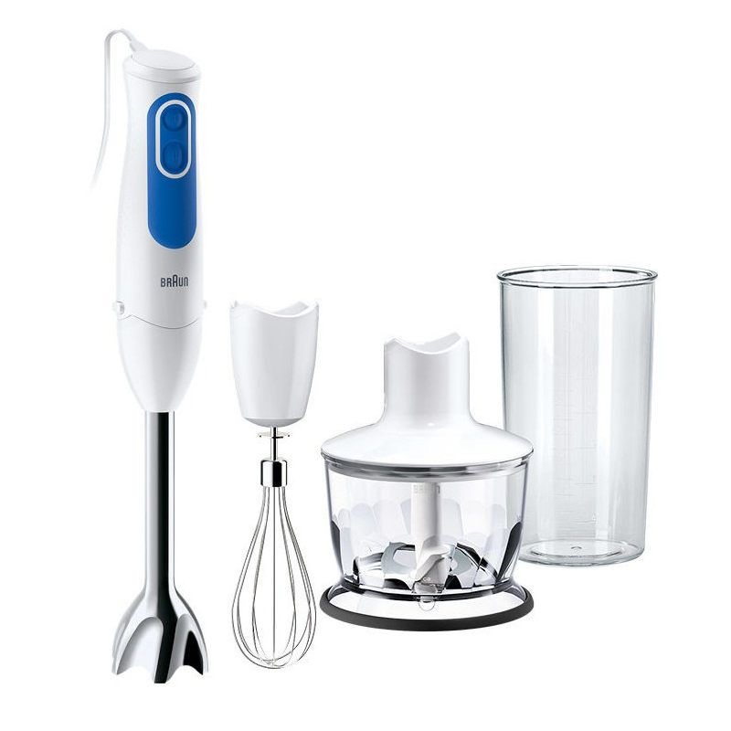 Блендер погружной Braun MQ3035 SAUCE 700Вт. белый/синий
