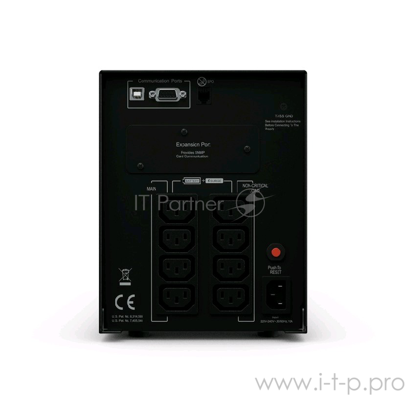 ИБП UPS CyberPower PR1500ELCD 1500VA/1350W USB/RJ11/45 (8 IEC)