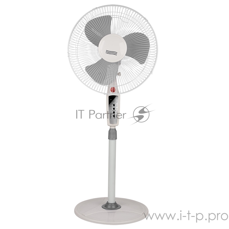 Вентилятор напольный с пультом и таймером DX-1608R 40 Вт, 220V, белый/черный DUX