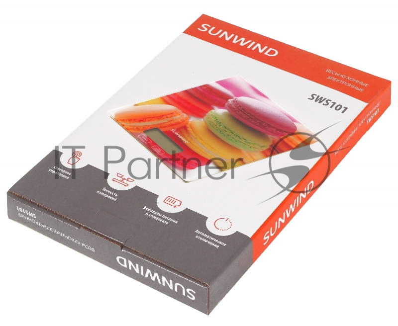 Весы кухонные электронные SunWind SWS101 макс.вес:5кг рисунок/печенье