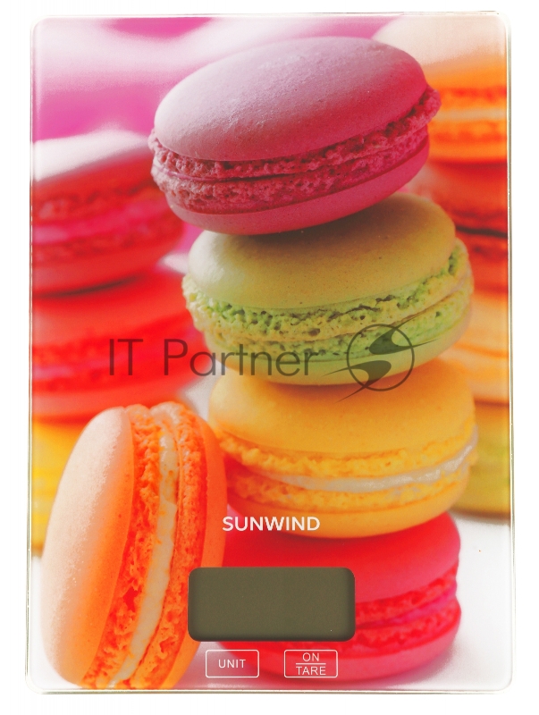 Весы кухонные электронные SunWind SWS101 макс.вес:5кг рисунок/печенье