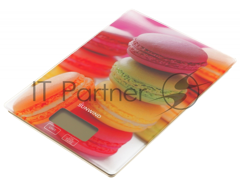 Весы кухонные электронные SunWind SWS101 макс.вес:5кг рисунок/печенье
