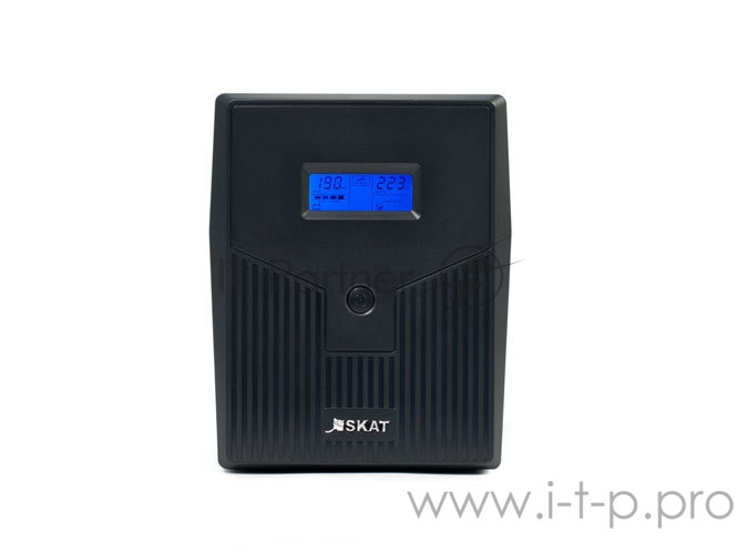 ИБП SKAT-UPS 2000/1200 220В 1200Вт 2 АКБ 9Ач внутр. меандр. стабилизация напряжения