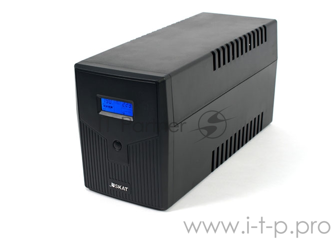 ИБП SKAT-UPS 2000/1200 220В 1200Вт 2 АКБ 9Ач внутр. меандр. стабилизация напряжения
