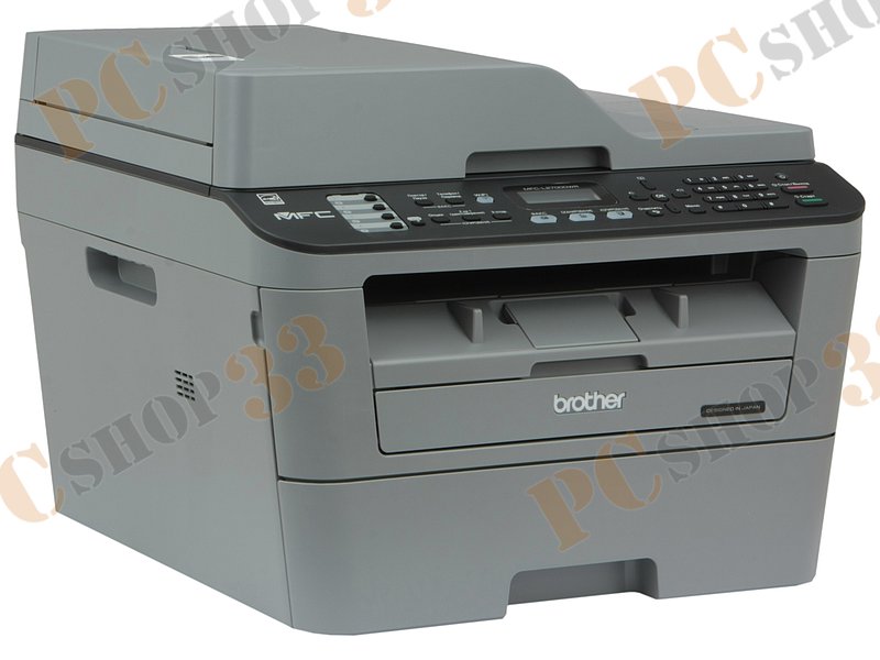МФУ Brother MFC-L2700DWR A4, лазерный, принтер + сканер + копир + факс, ЖК, чёрно-серый (USB2.0, LAN, WiFi)