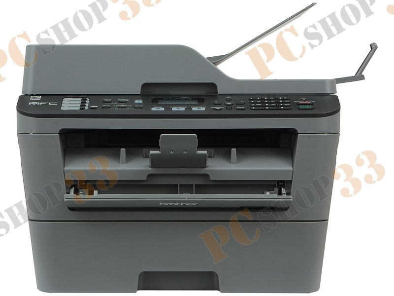 МФУ Brother MFC-L2700DWR A4, лазерный, принтер + сканер + копир + факс, ЖК, чёрно-серый (USB2.0, LAN, WiFi)