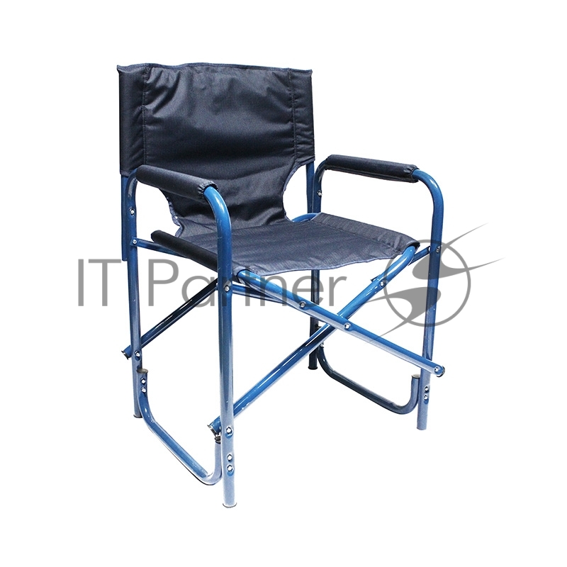 Кресло складное СЛЕДОПЫТ 585х450х825 мм, сталь 25 мм, синий