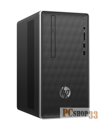 Компьютер HP Pavilion 590-p0001ur 4GK89EA (Core i3 8100-3.60ГГц, 8ГБ, 1ТБ, GFGTX1050Ti, DVDRW, LAN, WiFI, BT, FreeDOS) + клавиатура + мышь