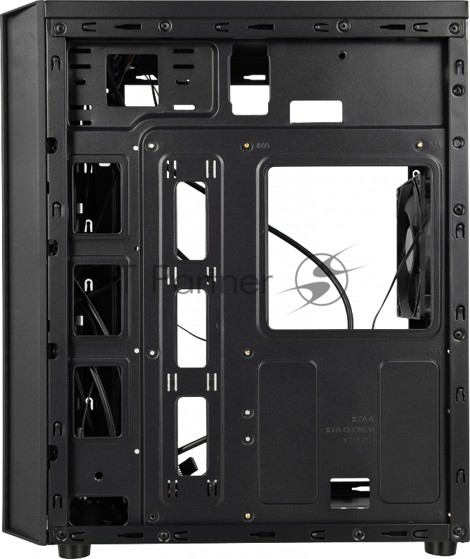 Корпус Accord ACC-CL297B черный без БП ATX 1x120mm 2xUSB2.0 1xUSB3.0 audio