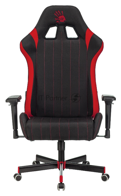 Кресло игровое A4Tech Bloody GC-950 черный/красный текстиль/эко.кожа крестовина металл