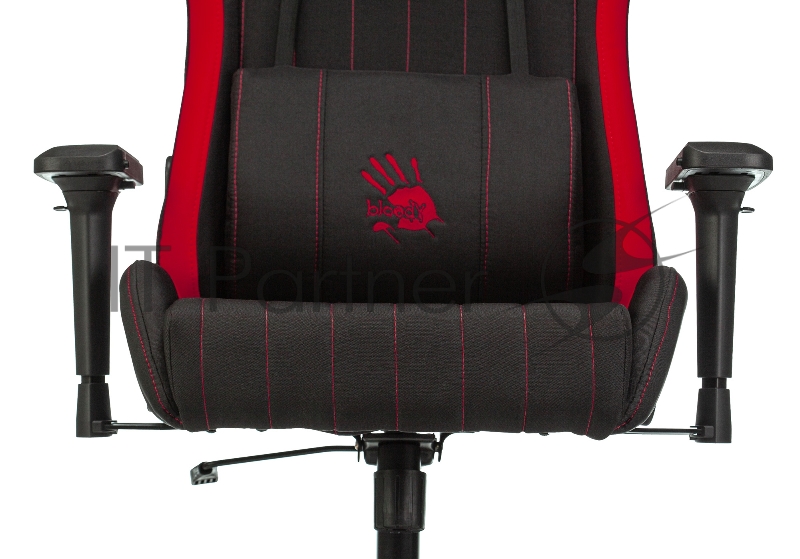 Кресло игровое A4Tech Bloody GC-950 черный/красный текстиль/эко.кожа крестовина металл