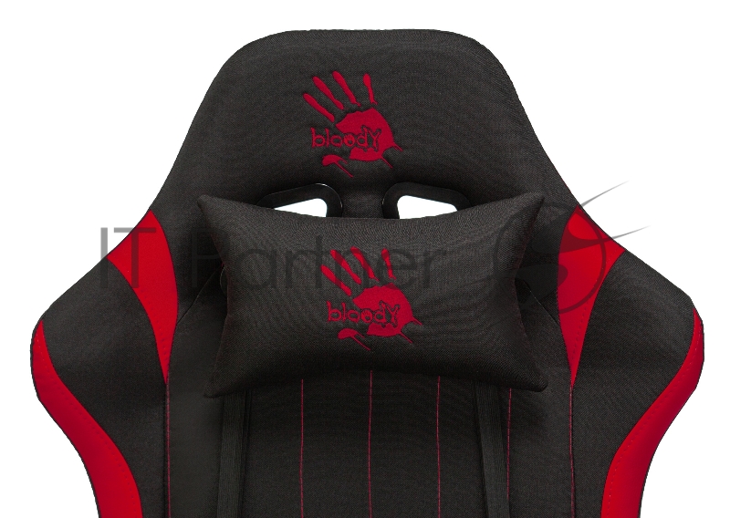 Кресло игровое A4Tech Bloody GC-950 черный/красный текстиль/эко.кожа крестовина металл