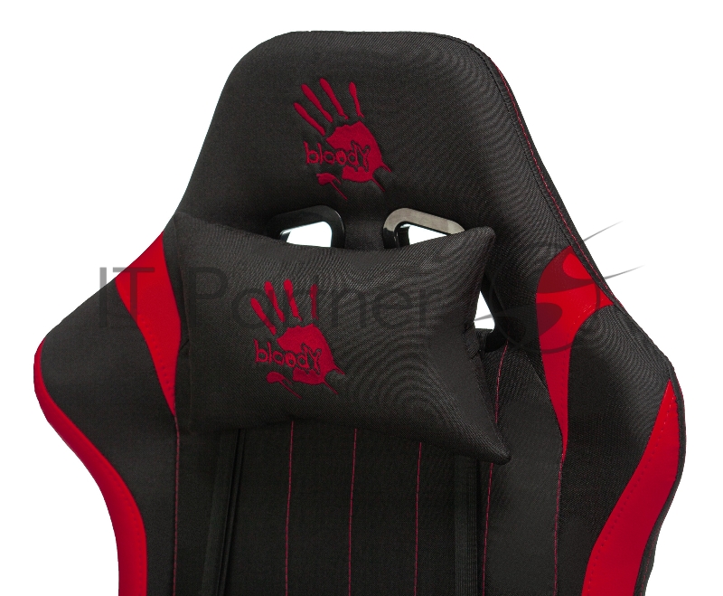 Кресло игровое A4Tech Bloody GC-950 черный/красный текстиль/эко.кожа крестовина металл