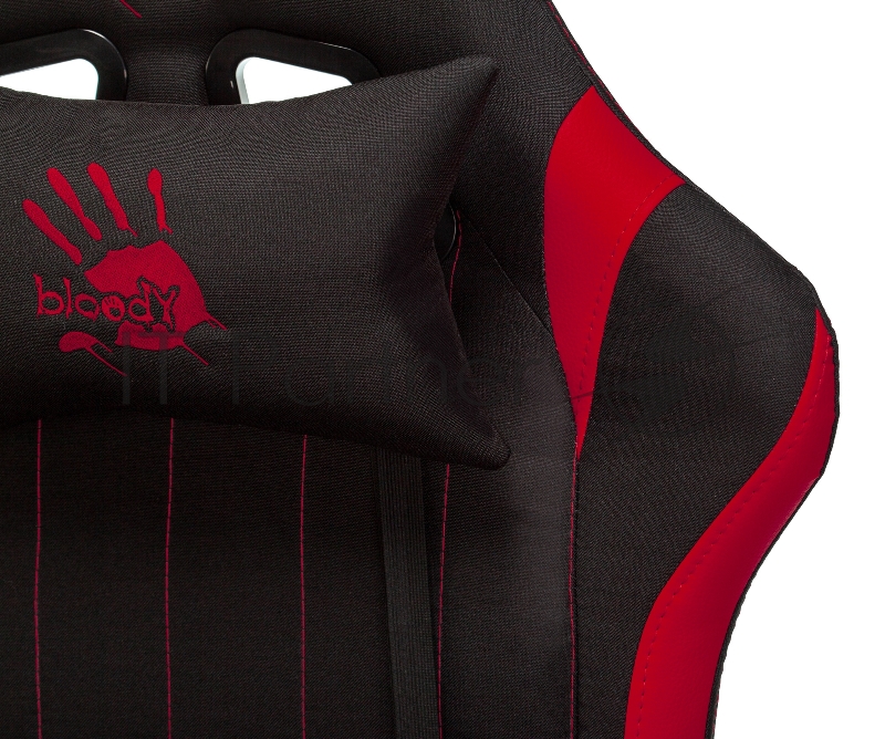 Кресло игровое A4Tech Bloody GC-950 черный/красный текстиль/эко.кожа крестовина металл