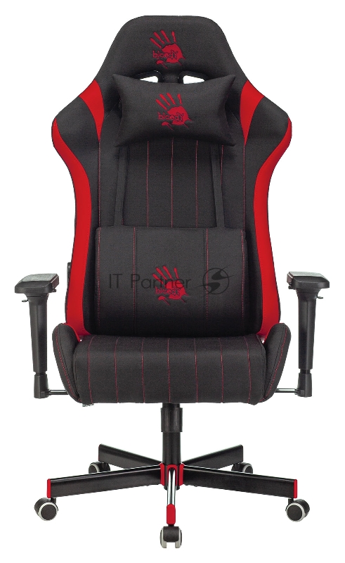 Кресло игровое A4Tech Bloody GC-950 черный/красный текстиль/эко.кожа крестовина металл